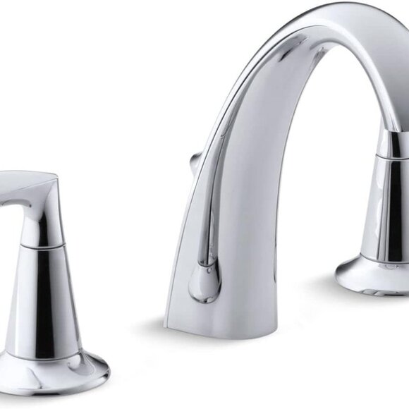 KOHLER Bathroom Sink Faucet Alteo 2-Handle Polishe Chrome 45102-4-CP Metal Drain - Picture 2 of 6